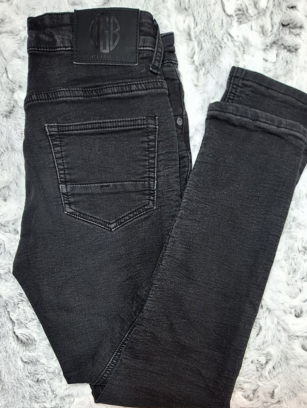 Vintage Genes Black Men’s Black Skinny Jeans 30/30